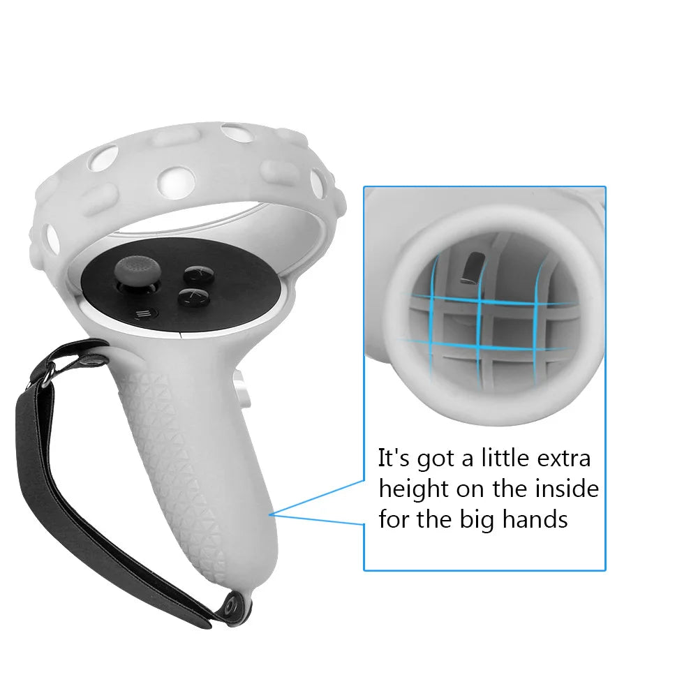 Oculus Quest 2 Grip Knuckle Strap Silicone VR Accessories