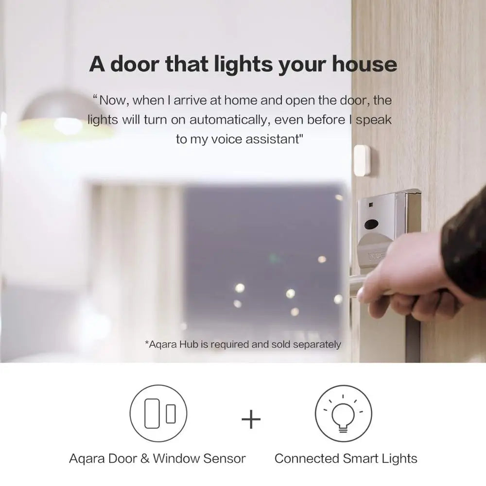 Aqara Zigbee Door Window Sensor - Smart Wireless Alarm for Home Automation