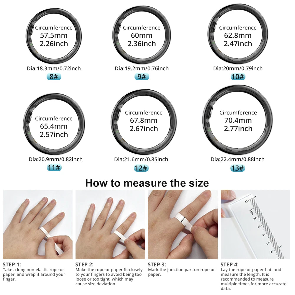 2024 COLMI R09 Smart Ring – Health & Sleep Monitor with Charging Case