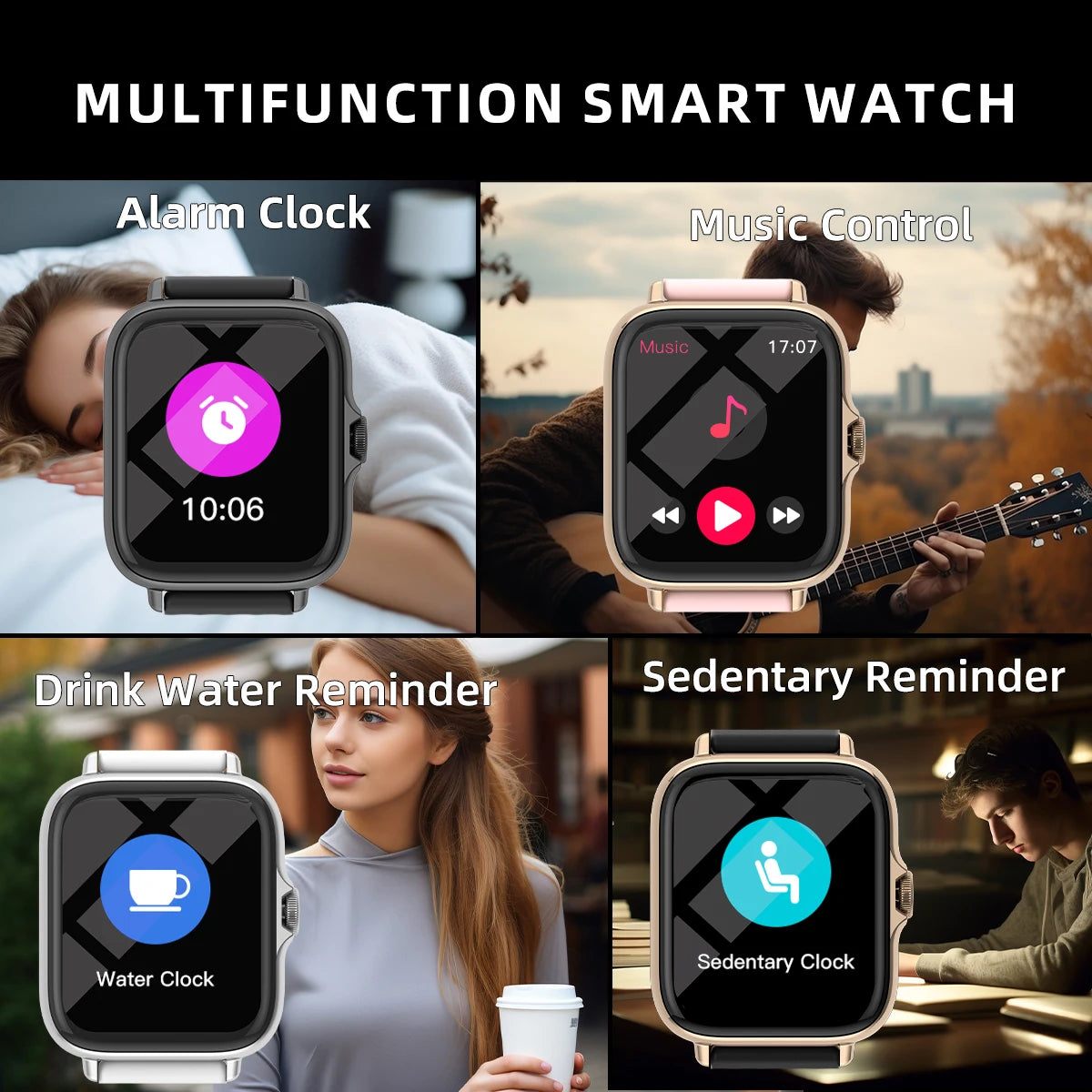 1.83" Waterproof Smartwatch with Call & Sleep Monitoring