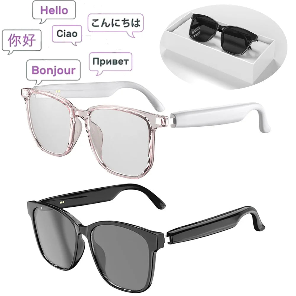 AI Smart Glasses with Camera & Voice Translation