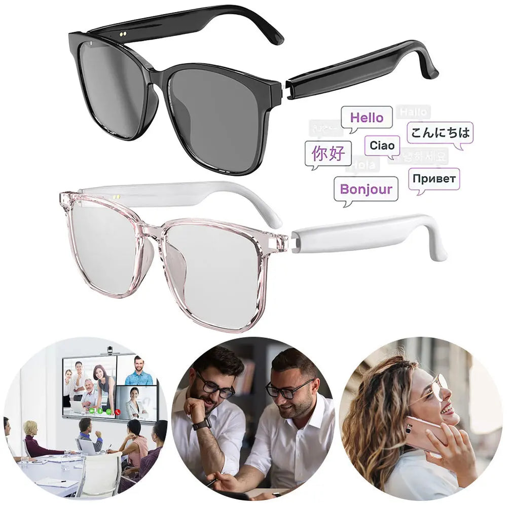 AI Smart Glasses with Camera & Voice Translation