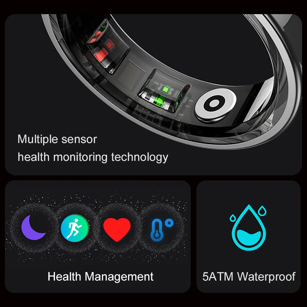2024 COLMI R09 Smart Ring – Health & Sleep Monitor with Charging Case