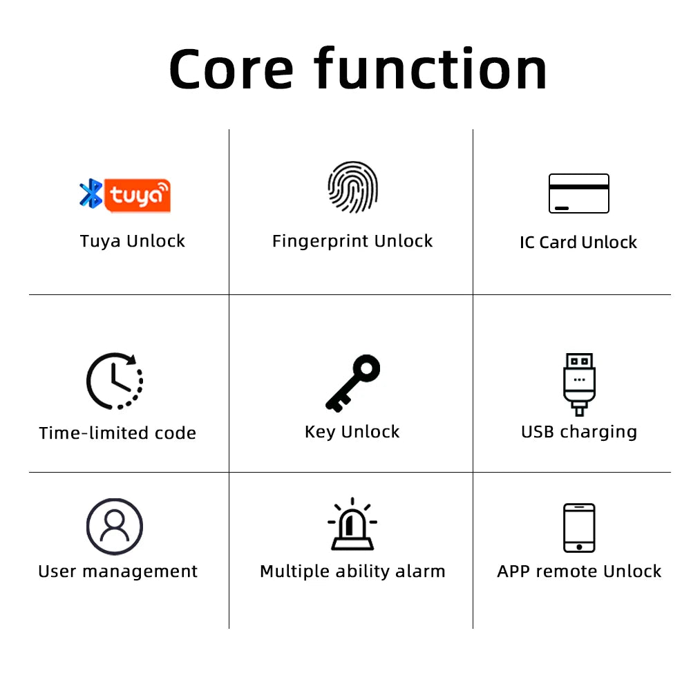 RAYKUBE Tuya BLE Smart Fingerprint Door Lock