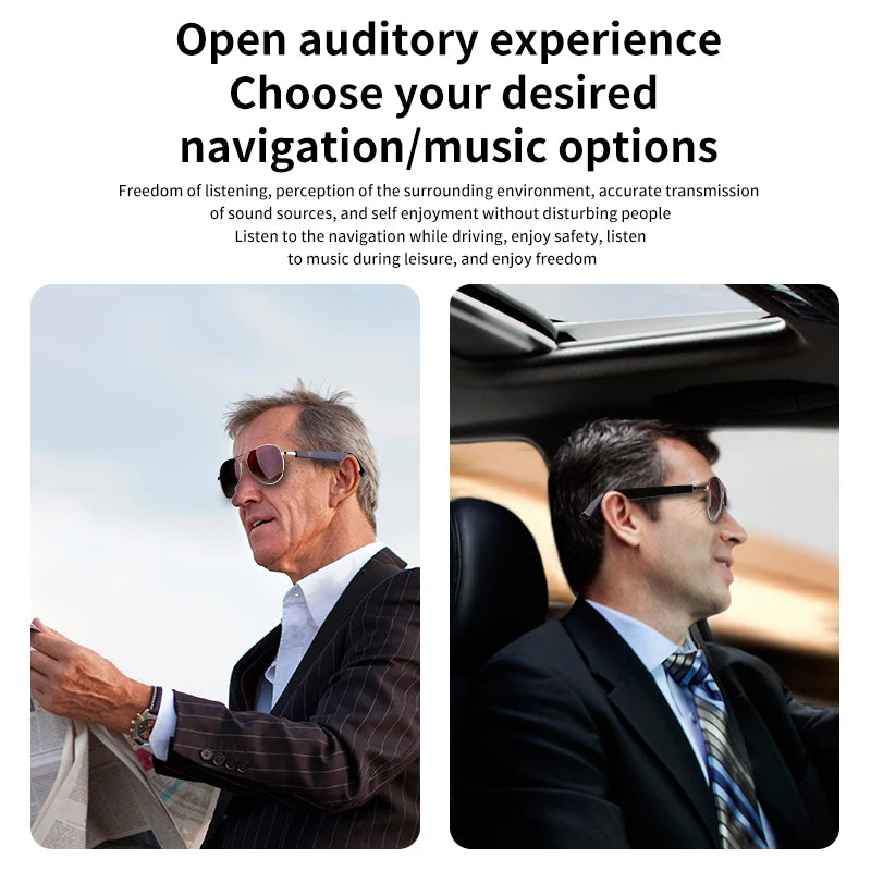 MZ01 Smart Bluetooth Sunglasses, UV400, Fast Charging, Hands-Free Call