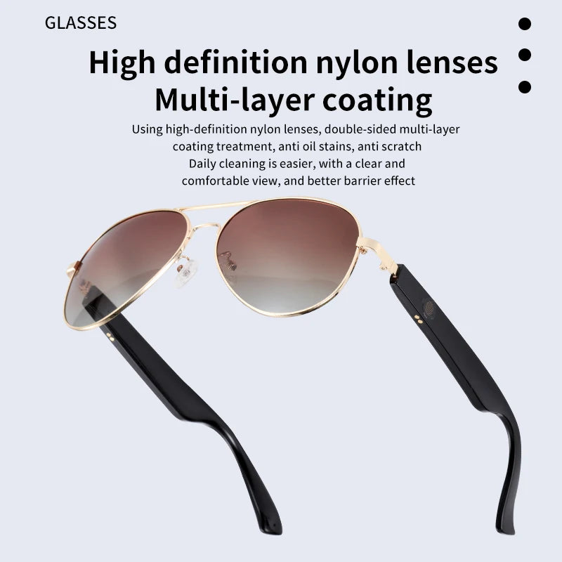 MZ01 Smart Bluetooth Sunglasses, UV400, Fast Charging, Hands-Free Call
