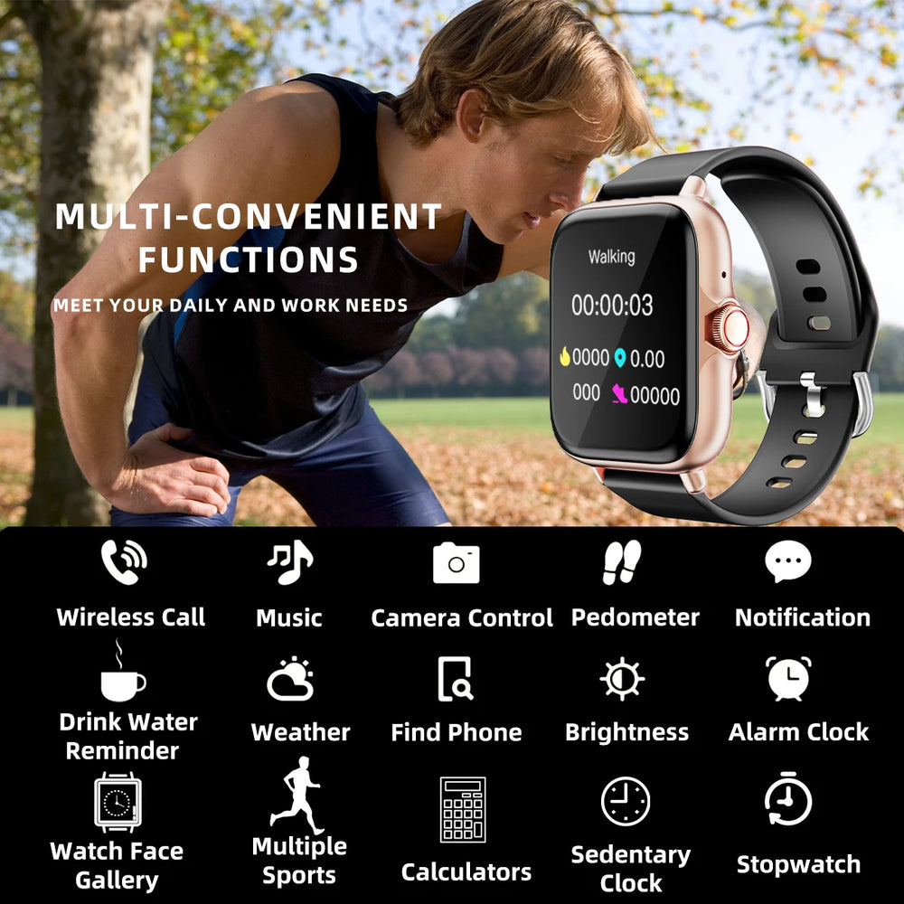 1.83" Waterproof Smartwatch with Call & Sleep Monitoring