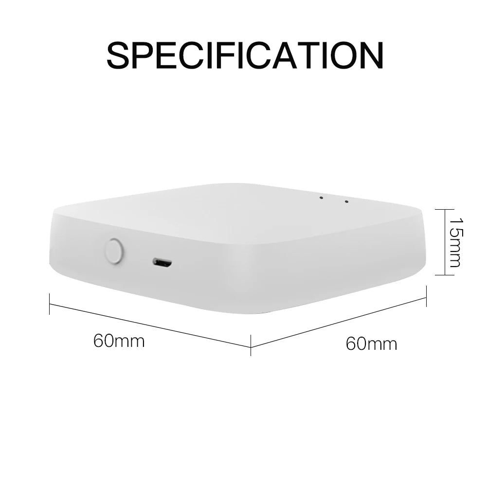 MOES Multi-mode Smart Gateway ZigBee Bluetooth Hub, Voice Control via Alexa/Google Home