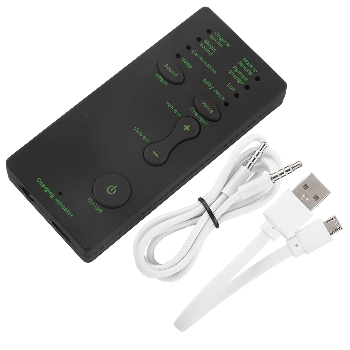 Audio Sound Card Portable Voice Changer for Mobile & PC - English Version