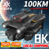 New M17 Max Drone 8K Professional Optical Flow RC Helicopter with Triple HD Camera, Foldable, WIFI FPV, LED, 5000m Range