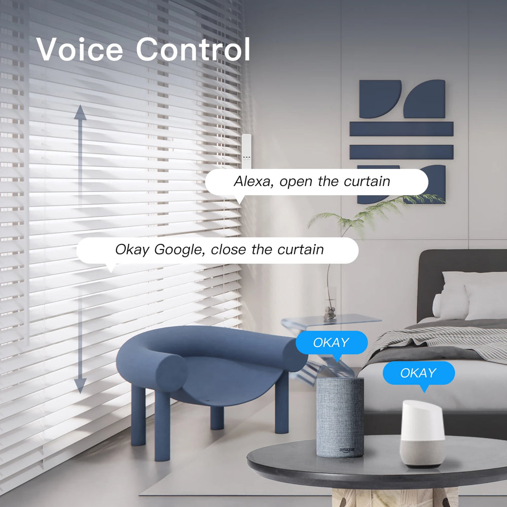 MOES Tuya WiFi Smart Motorized Chain Roller Blinds - Alexa/Google Compatible