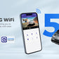 Upgrade AZDOME M550 Pro Car DVR Dash Cam 4K 5.8Ghz WiFi 2/3 Cameras Front/Cabin/Rear Cam GPS Night Vision Parking Monitor داش كا