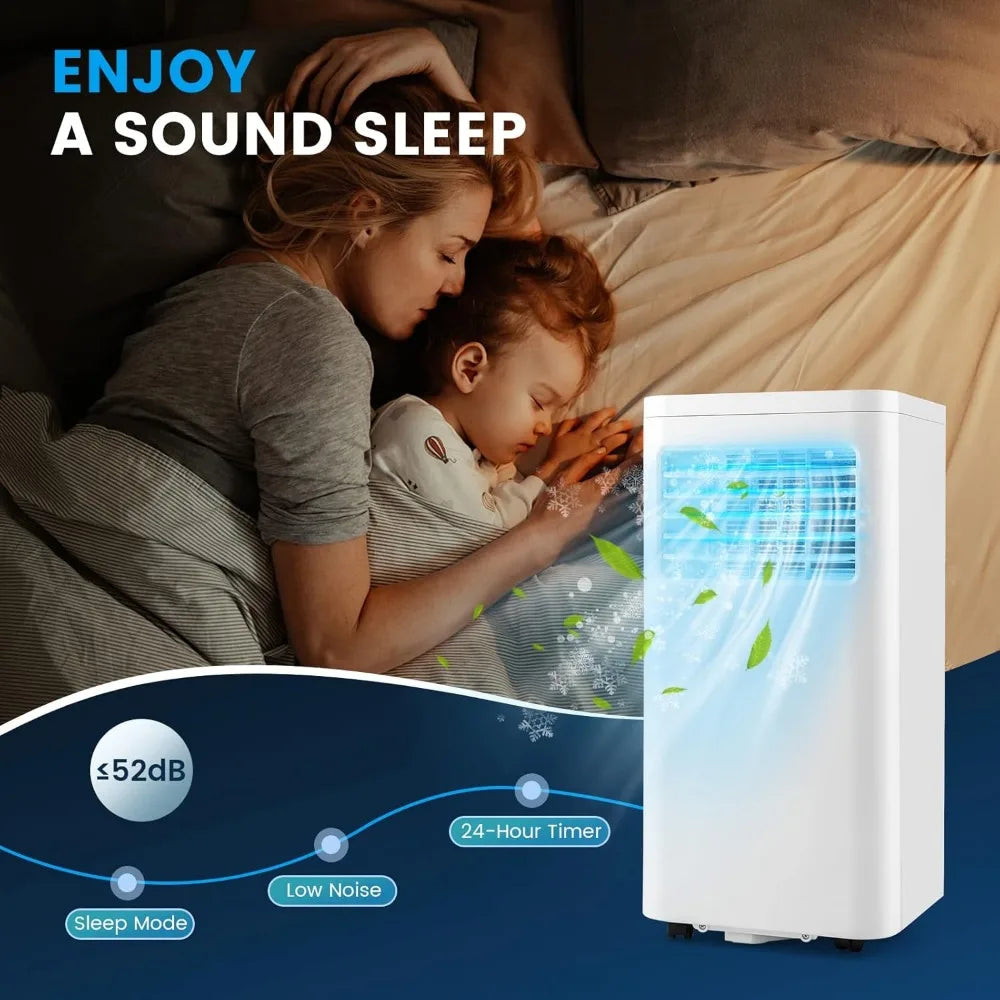 8000 BTU Portable Air Conditioner with Remote & Window Kit