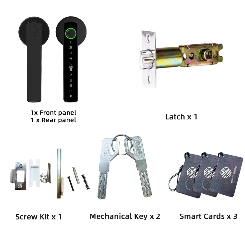 RAYKUBE Tuya BLE Smart Fingerprint Door Lock