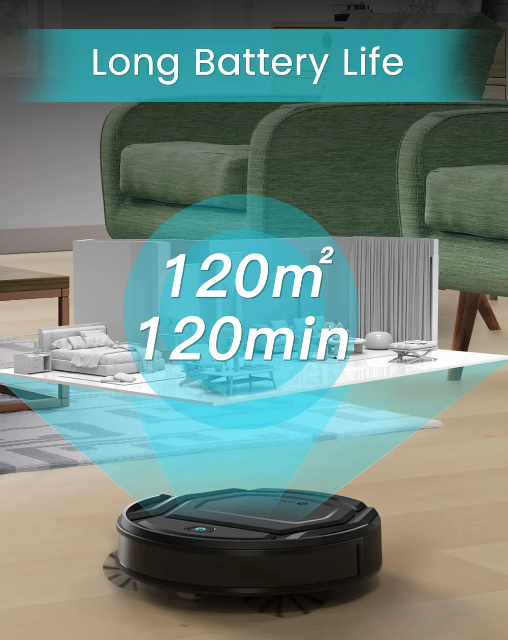 Lefant M210 Pro Robot Vacuum Cleaner – 2200Pa Suction, WiFi, Alexa, APP, Self-Charging