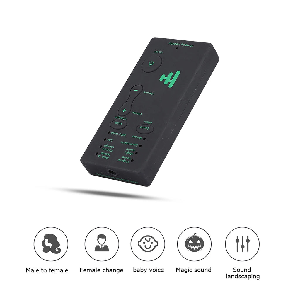 Audio Sound Card Portable Voice Changer for Mobile & PC - English Version